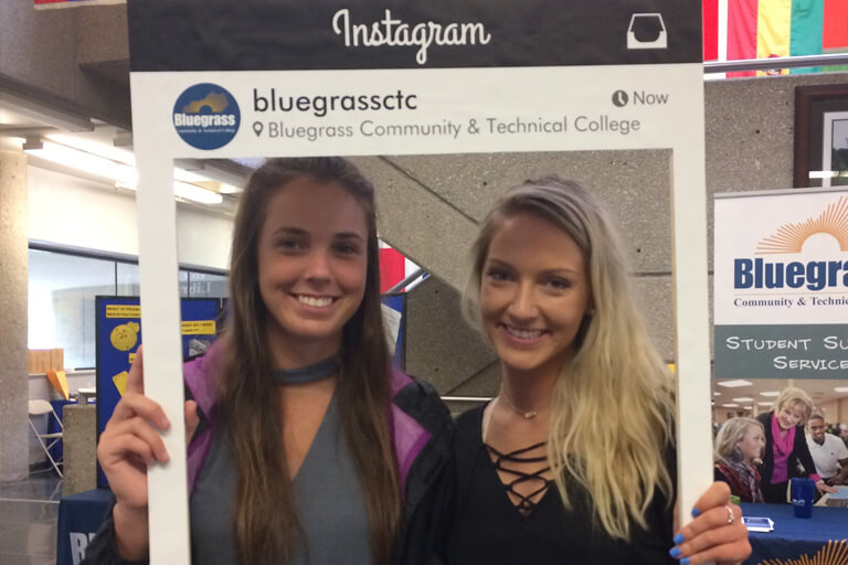students in bctc paper frame